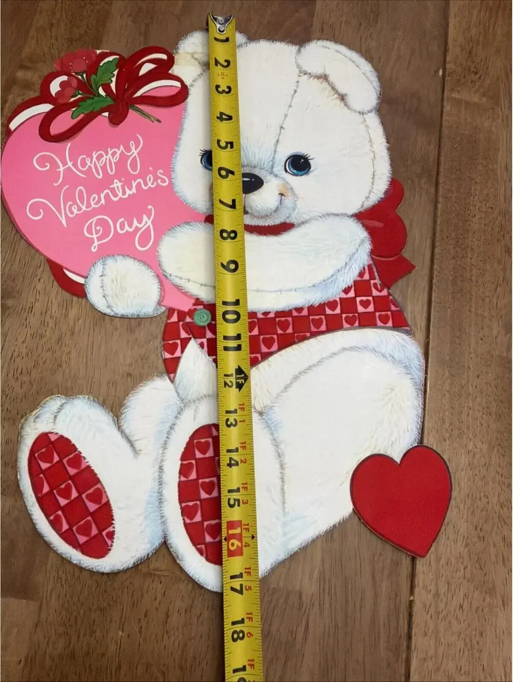 5 Vintage Valentines Day Eureka Die Cut Paper Cut Out Hanging Wall Decorations